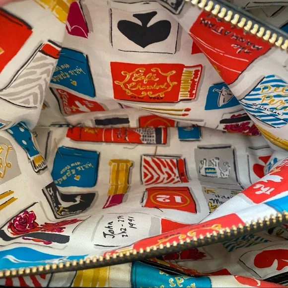 Kate Spade Womens Black Wool Bag Tote Satchel Handbag - Picture 6 of 8